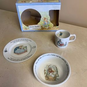 Wedgewood Peter Rabbit 3-pc Dish Set